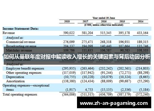 如何从曼联年度财报中解读收入增长的关键因素与背后动因分析