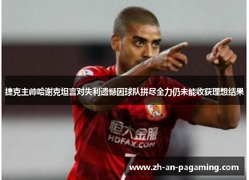 捷克主帅哈谢克坦言对失利遗憾因球队拼尽全力仍未能收获理想结果